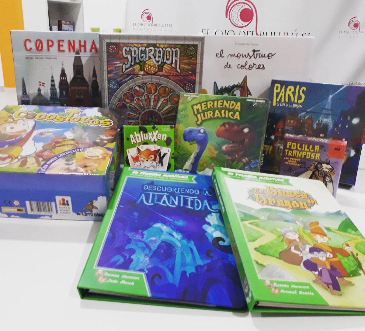 bululuespacio's tweet photo. Ya tenemos aquí el último pedido con novedades como #Paris  #Copenhagen o #elMonstruodeColores y reimpresiones de #Sagrada o #lapolillatramposa de @DevirIberia y de nuevo en stock #cocoslocos #MeriendaJurasica y la novedad de #MiPrimeraAventura de @MalditoGamesES https://t.co/N39EUQs5q7