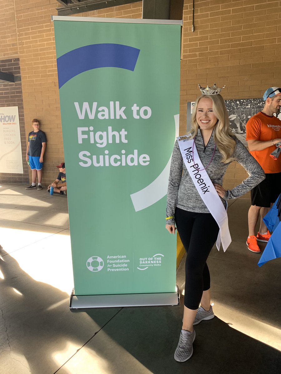 Arizona has one of the highest suicide rates in the country. I joined  community members from across Arizona to raise awareness and gather resources about suicide. Remember to check in with your friends and family, you matter ☀️#YouMatter  #AndyHullSunshineFoundation #MissPhoenix
