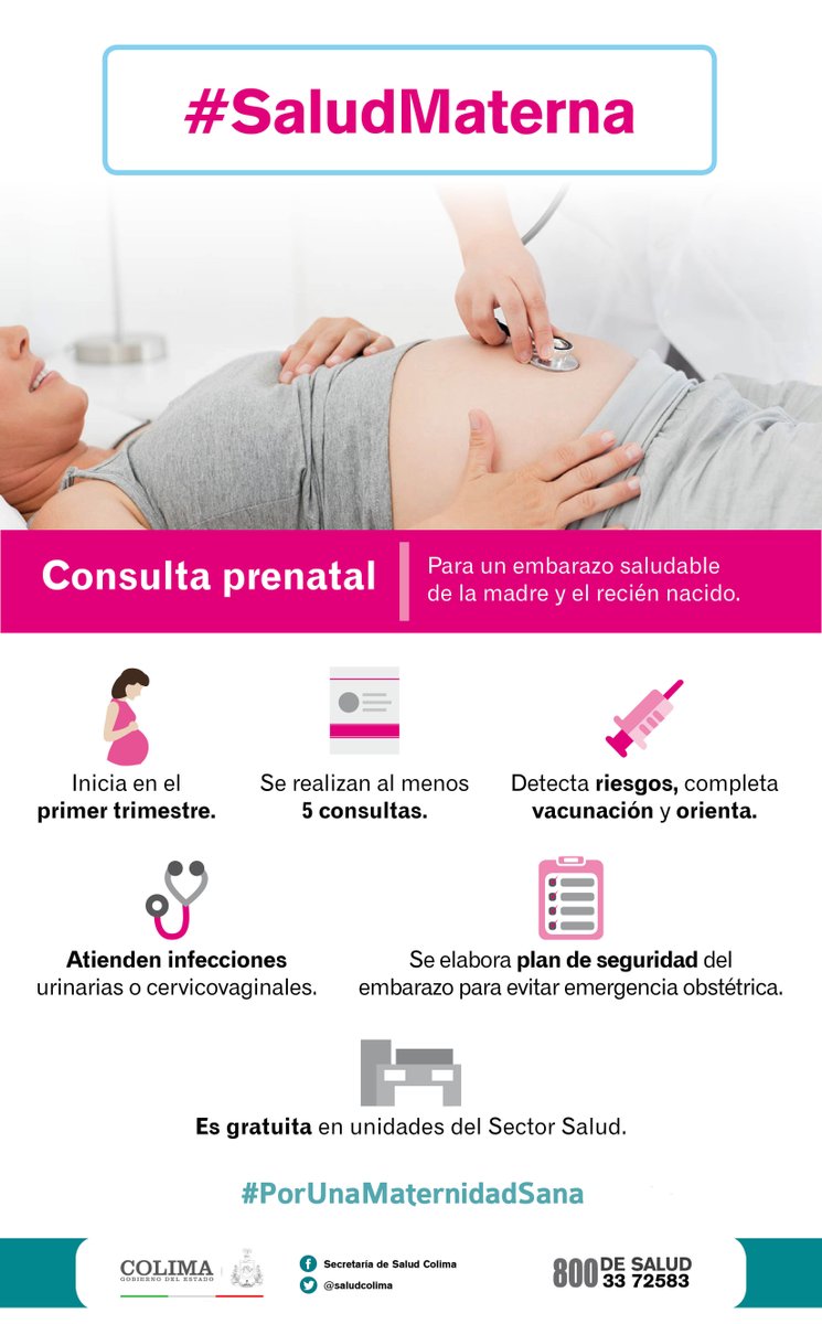#SaludMaterna

Una confirmación temprana del embarazo ayuda a tomar medidas preventivas y dar un seguimiento clínico para reducir riesgo de muerte durante el parto o riesgo neonatal.

#PorUnaMaternidadSana