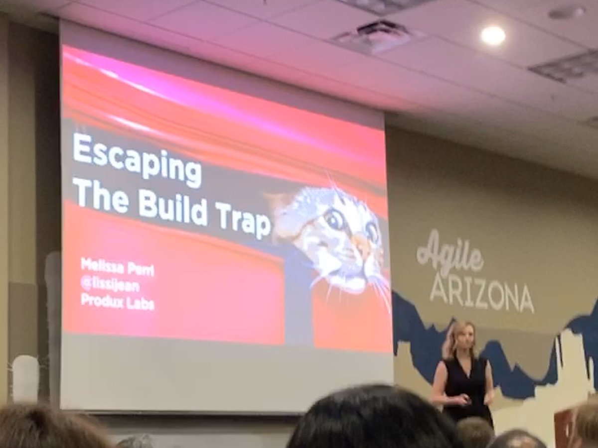 scottrageous's tweet image. It&apos;s @lissijean kicking off #AgileAZ