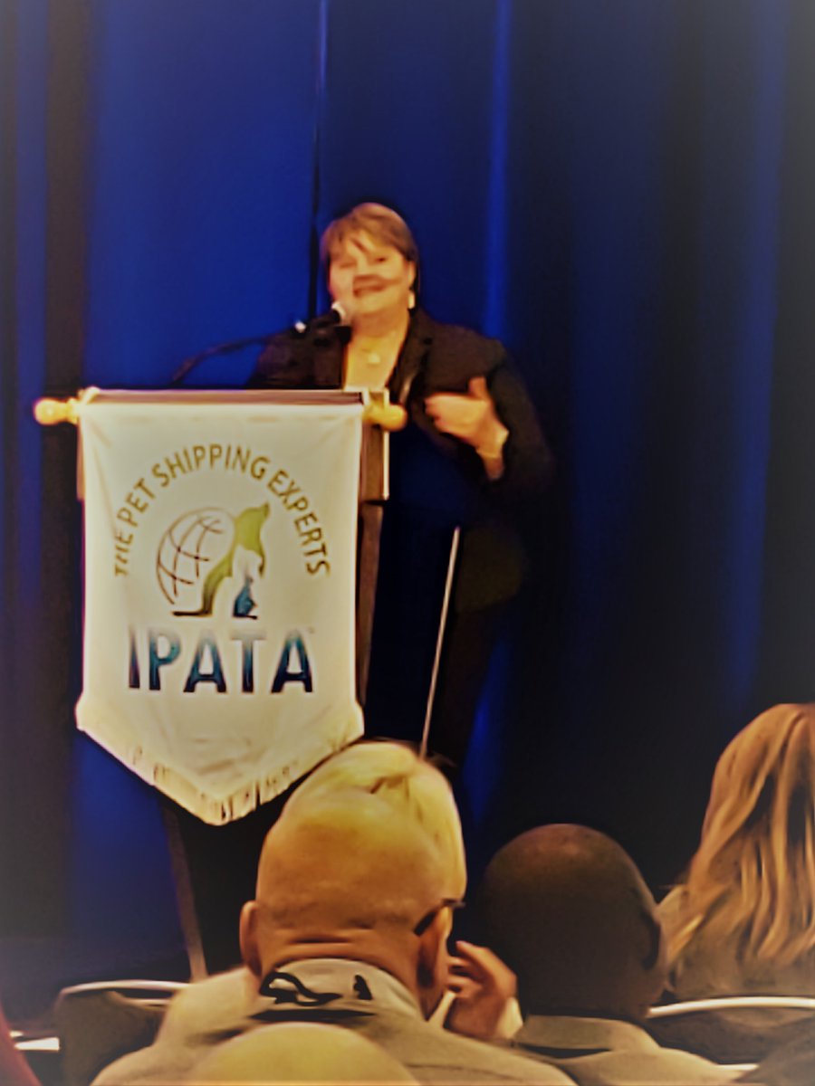 Thank you to <a href="/AVMAvets/">AVMA (American Veterinary Medical Association)</a> Dr. Gail Golab for attending #IPATACon19 Chicago and presenting "Scientific Data: Its Impact on Animal Welfare Policies" to our members. #aviation #travel #pets #conferences #relocation <a href="/AviationWeek/">Aviation Week</a> <a href="/VetPracticeNews/">Veterinary Practice News</a> <a href="/VetNews/">Veterinary News</a> #veterinary #petshipping