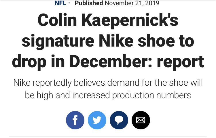 unrealJoshKlein's tweet image. Nike 2019 advertising - infused into reality @jasonwhitlock #kaepernickworkout #Nike #kuntakinte #NFL