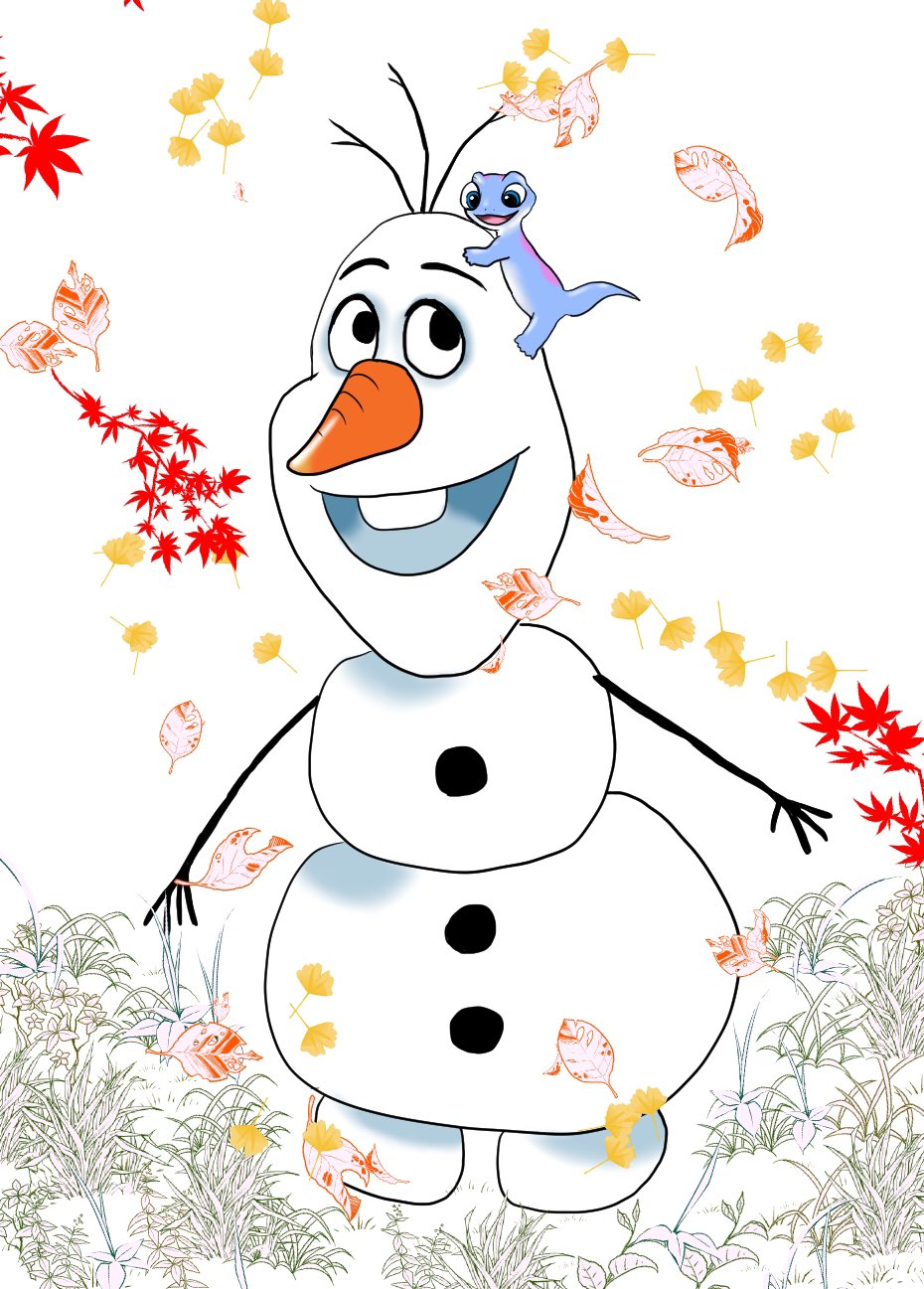 千鳥 在 Twitter 上 ネタバレしない範囲で とりあえずこの子達がめちゃくちゃ可愛かったと言う落書き めっちゃ適当 ギャグもシリアスもこなせるオラフ ひたすら可愛いサラマンダーちゃん ゲイルも居るよ 2回目観たい アナ雪2 アナと雪の女王2