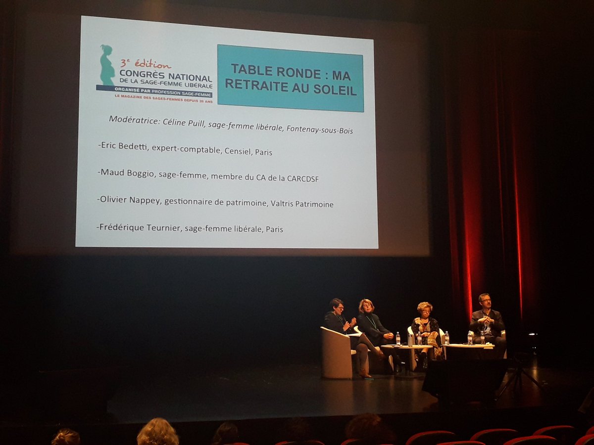 VictoriaESF's tweet photo. #retraites | On fini aujourd'hui la journée sur une table ronde sur les retraites dans le cadre du #CNSFL (Congrès National de la #SageFemme #Libérale) à Poitiers.
Vécus et actualités sont au programme de cette table ronde. https://t.co/UeDaHO3jHP