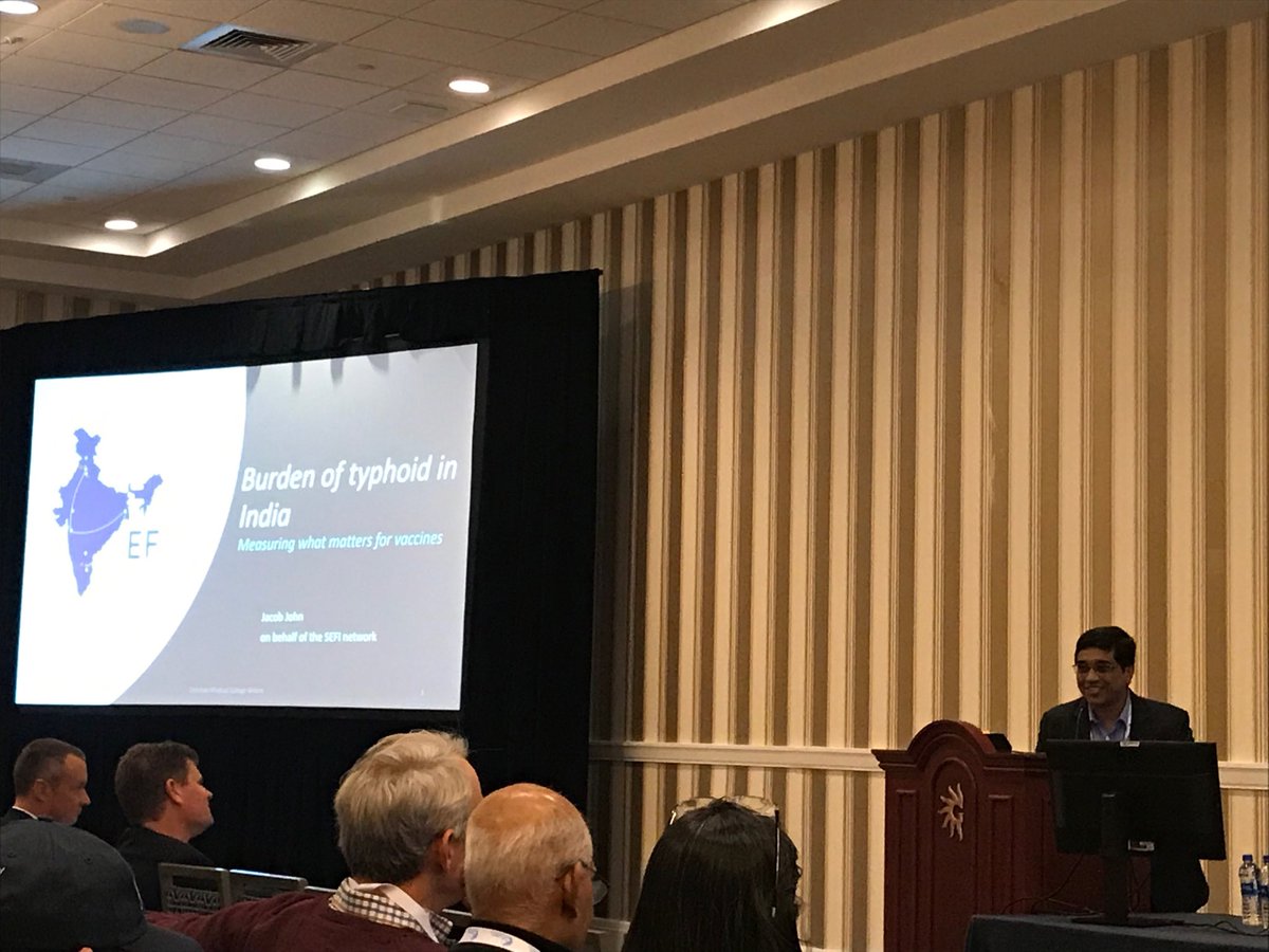 NathanLo3579's tweet photo. Inspiring overview and prelim ⁦@Surv_EFI⁩ data on typhoid fever incidence and burden in India by Prof ⁦@jebujohn⁩ #TropMed19 ⁦@ASTMH⁩ ⁦@ArunksDr⁩ #TakeonTyphoid https://t.co/HwZBCuij3S