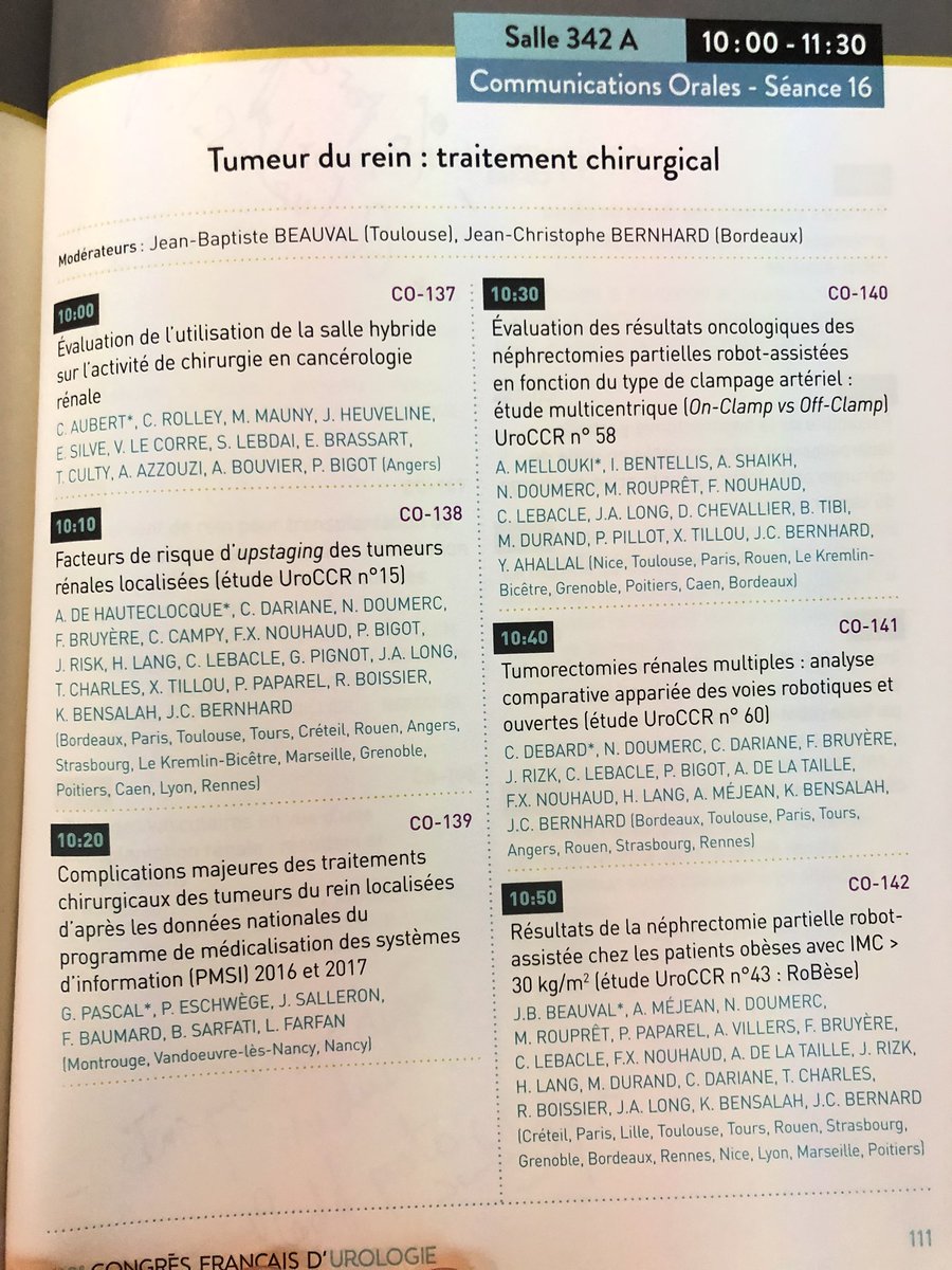 Uroccr Multiples Etudes Uroccr 15 58 60 43 Presentees En Session Kidneycancer Au Cours Du Cfu19 Bravo A Tous Les Orateurs Et Investigateurs Du Reseau T Co Bljftaapli