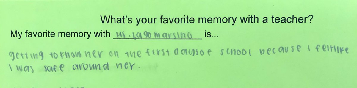 Mrs. Lagomarsino (@mrs_lago_ais) on Twitter photo Thank you Leadership: Compassion for this Gratitude Week activity! This note has me feeling so thankful & lucky to work with the World’s Greatest students at the World’s Greatest school that has built a culture where students feel safe ❤️ <a href="/AISMatadors/">AlvaradoIntermediate</a> Thank you Leadership: Compassion for this Gratitude Week activity! This note has me feeling so thankful & lucky to work with the World’s Greatest students at the World’s Greatest school that has built a culture where students feel safe ❤️ <a href="/AISMatadors/">AlvaradoIntermediate</a>