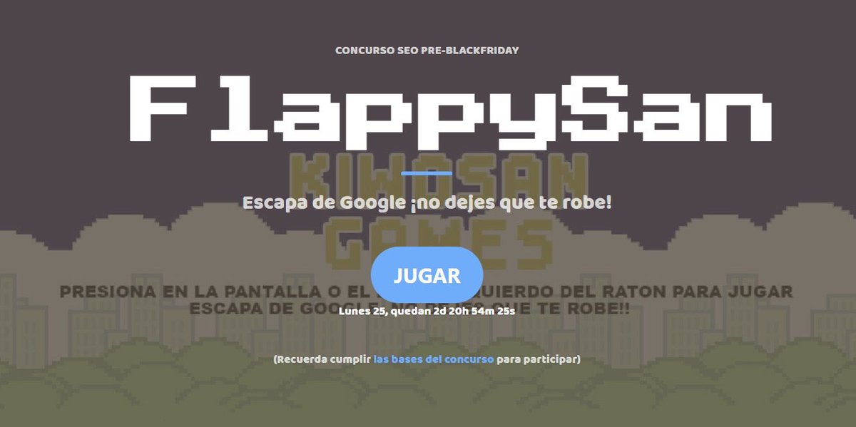 seoforce_agency's tweet photo. 🔥¿Quieres ganar una auditoría SEO y muchos premios más?🔥

@Kiwosancom se adelanta al #BlackFriday y nos trae un #ConcursoSEO 

https://t.co/pmbdMrc4Ey

📌LUNES 25

¡¡Montones de premios para los ganadores!! #FlappySan https://t.co/DPLJYaTV9s