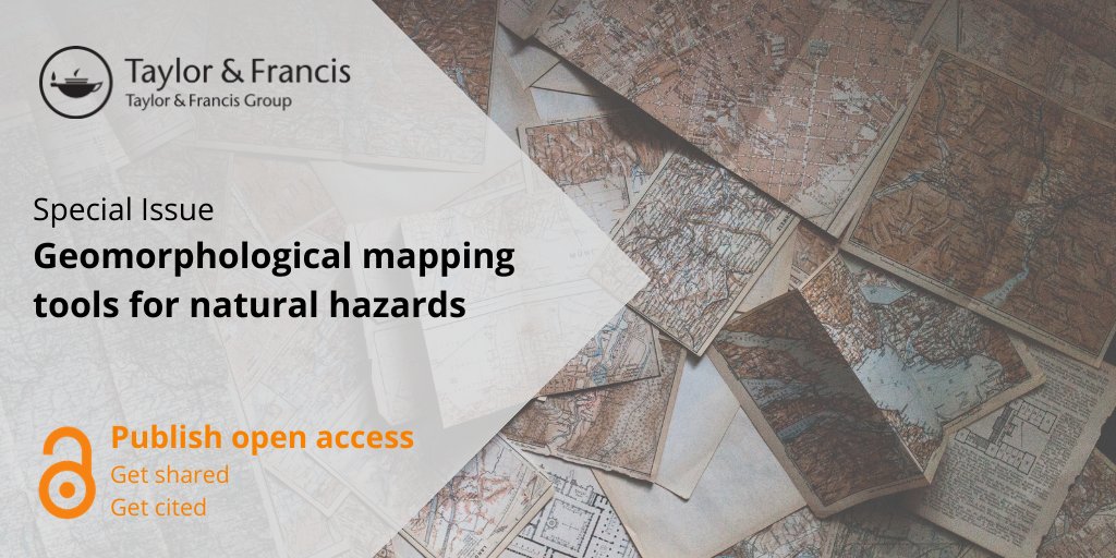 tandfenviro's tweet image. Journal of Maps invites you to contribute to its latest Special Issue 'Geomorphological mapping tools for natural hazards'. Find out more and submit: bit.ly/2OcG518 #JournalofMaps