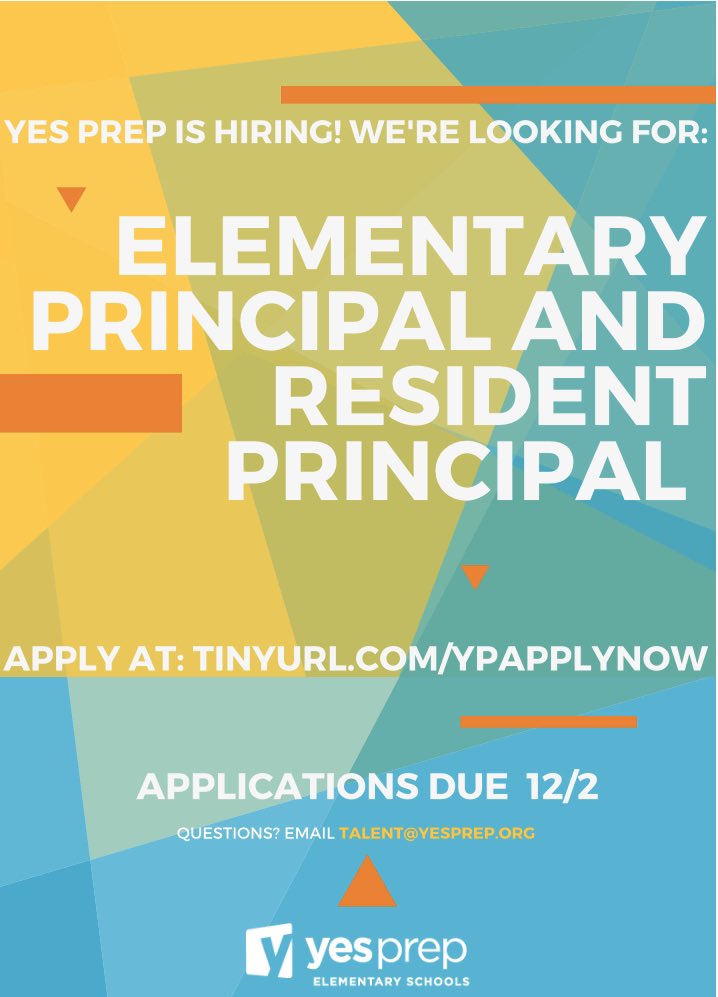 DianaRiosLeads's tweet photo. If you are looking to work at a place where you are valued and nurtured as a leader, please check out this new opportunity at YES Prep!!! #LeadingHoustonForward https://t.co/S6l9DB8ieZ
