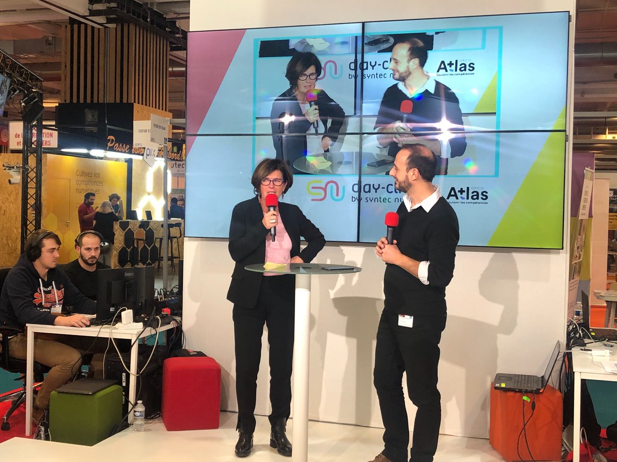 ConceptdAvenirs's tweet photo. [Salon l’aventure des #métiers] Pour cette dernière interview, @syntecnumerique revient sur la #féminisation des métiers du #digital &amp; son programme “Femmes du Numérique”, qui agit pour promouvoir la reconversion des #femmes vers les métiers du #numérique 💪@ledayclick @letudiant https://t.co/FbhLHw0MvK