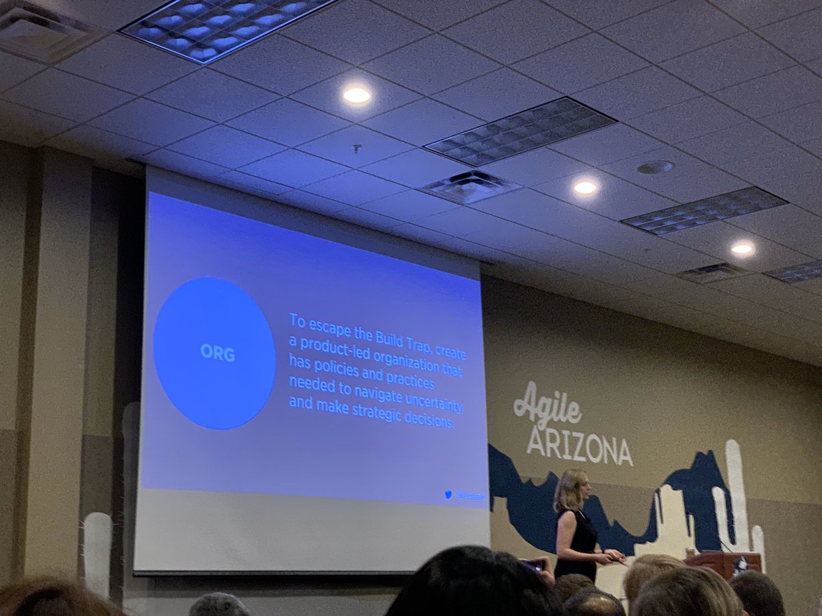 scottrageous's tweet image. How can we escape the build trap then? Here&apos;s how. @lissijean #AgileAZ