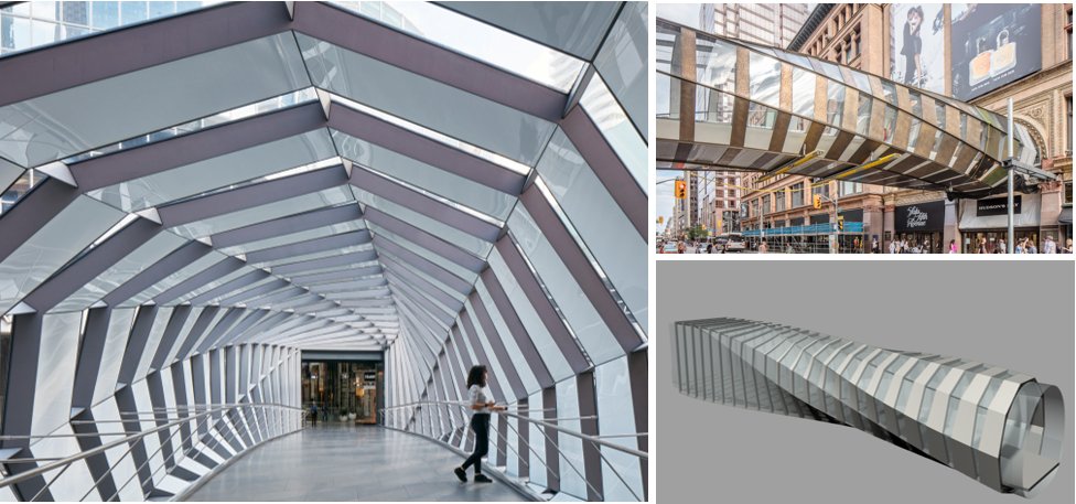 RJC_Engineers's tweet image. Congrats! We are proud to have been part of the team to have worked on this award-winning design! The stunning #EatonCentrePedestrianBridge won the 2019 Award of Excellence at the Ontario #Steel Design Awards via @CISC_ICCA. #StructuralEngineering #StructuralGlass #BridgeDesign