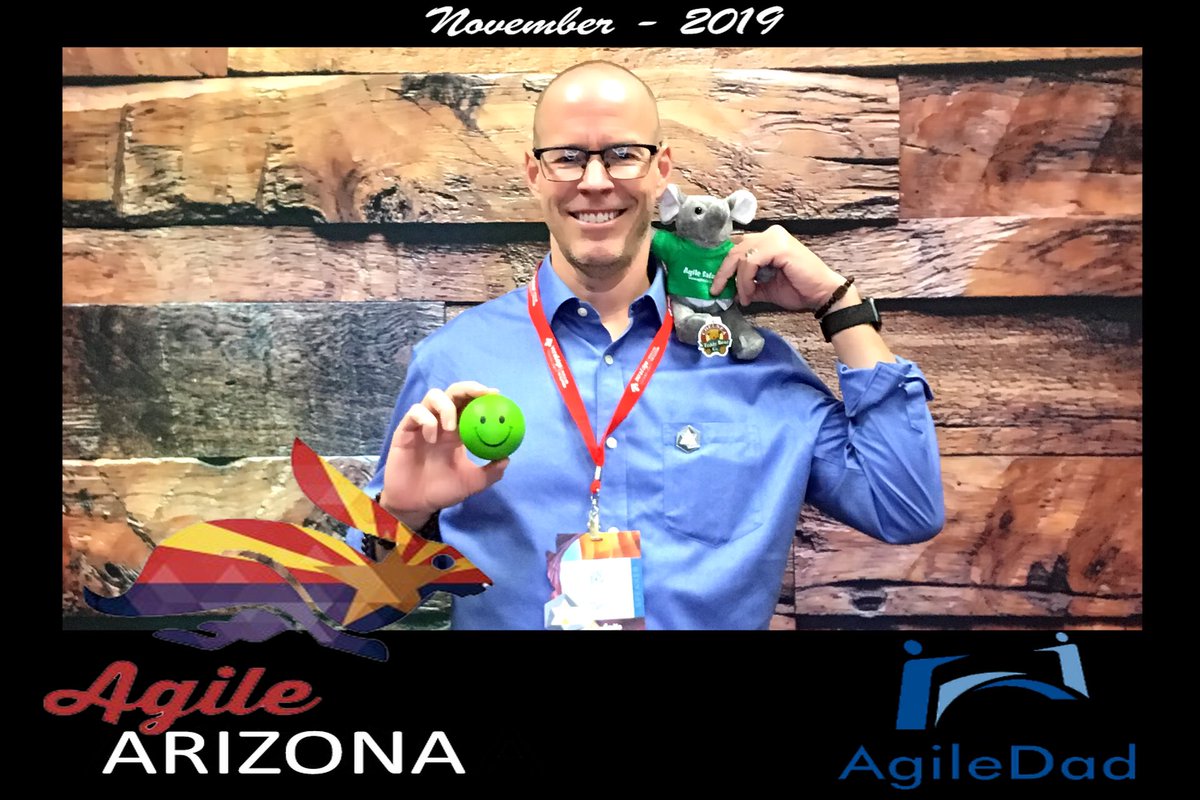 agilecoach's tweet image. Showing off my @agileforall SWAG at #AgileAZ @AgileAZCon