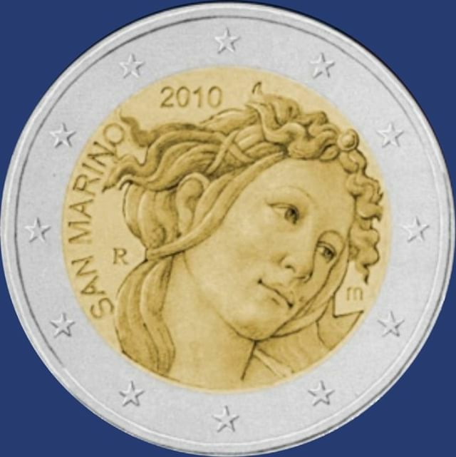 Numis_Hero's tweet image. 🇸🇲 #SanMarino - 2010
·Cinquè centenari de la mort de Sandro Botticelli.
·
·La moneda commemora el cinquè centenari de la mort d'Alessandro di Mariano di Vanni Filipepi (1445-1510), pintor italià de l'escola florentina més conegut com Sandro Botticelli o Il Botticello (El Bar…