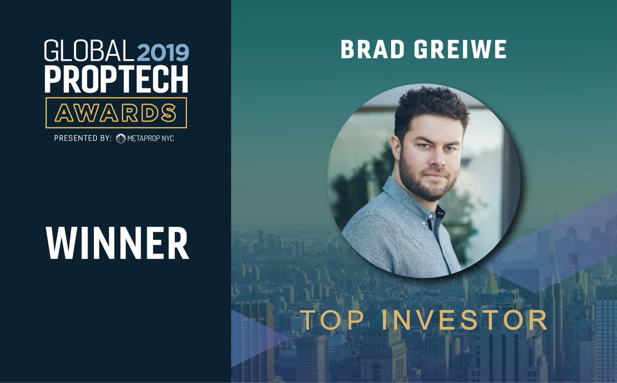 NYCRETechWeek's tweet image. Congratulations to @Bradley_Greiwe of @fifthwallvc for winning 🥇 Top Investor at the 2019 #GlobalPropTechAwards! The awards ceremony was the closing event at #MIPIMPropTechNYC, the flagship event of #NYCRETechWeek by @MetaPropNYC. Congrats Brad!

realestatetechweek.nyc