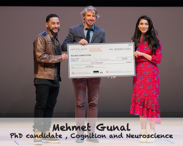 BBSutdallas's tweet photo. A @BBSutdallas PhD candidate, Mehmet Gunal, in the Cognition and Neuroscience program won both 3rd place and The Biggest Idea at the Big Idea Competition on Tuesday at @ut_dallas. Congratulations on your win and for the $10,000 in prizes. #bic2019 https://t.co/tbs0JYzdUp https://t.co/8l712O6HEv