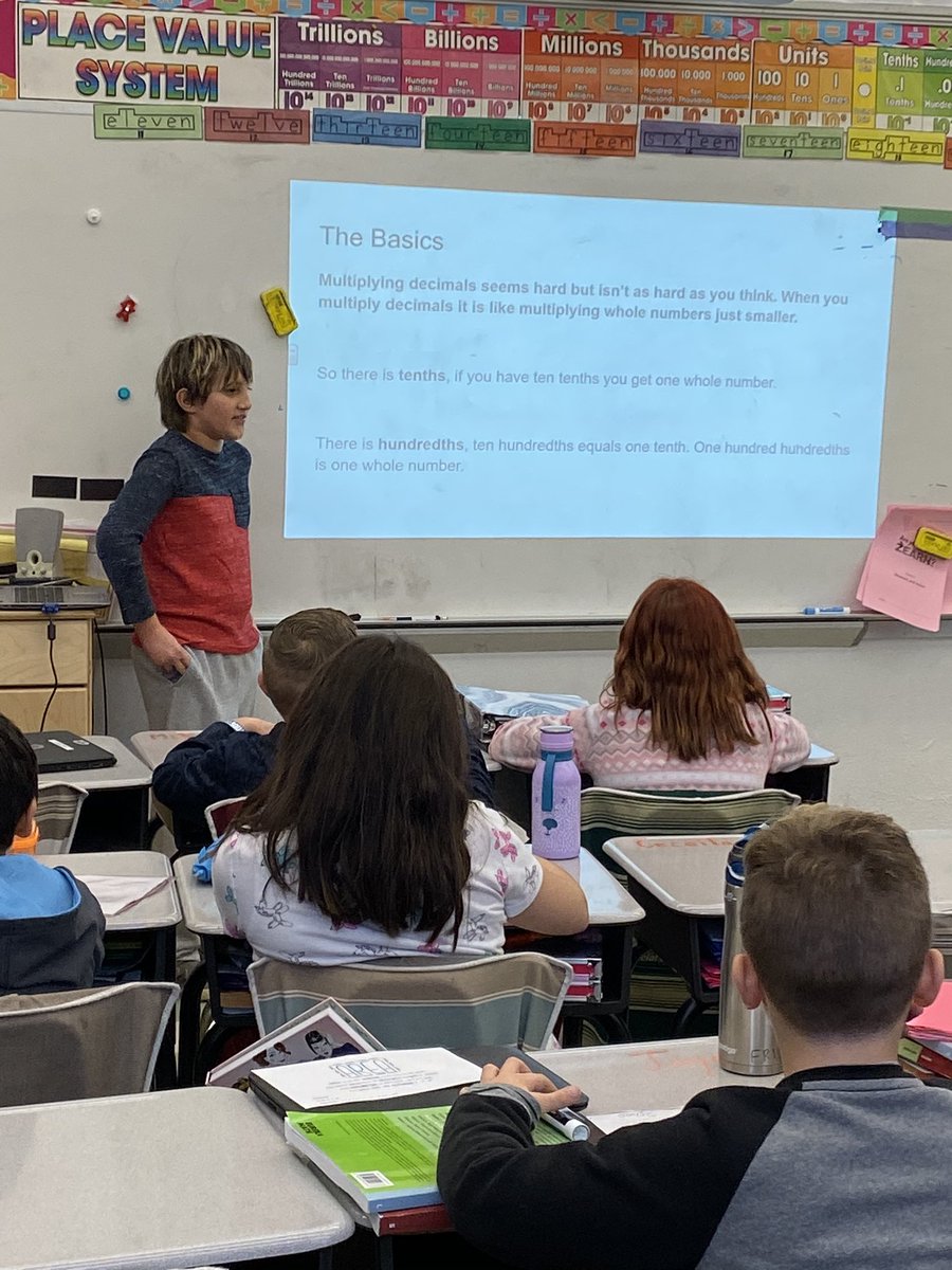 mrs_sderby's tweet photo. Got to watch a former student teach a math lesson to his math class today in fourth grade! So proud of him! Thanks @MrsHeldQE4th for the invite. #multiplyingdecimals #growinglearners #qcsd @QEPride https://t.co/ELYLf5qYPV