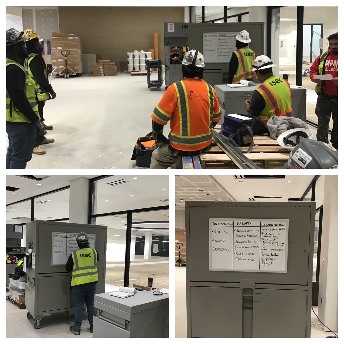 ISECBuilt's tweet photo. #Safety is a #corevalue of #ISEC - one of the ways we live it is by task planning on each and every project - here is our #isecmidatlantic #mlklibrary team identifying any potential hazards & how to stay safe!
.
.
@gilbanebuilding #teamwork #besafe https://t.co/omKqluEkYI
