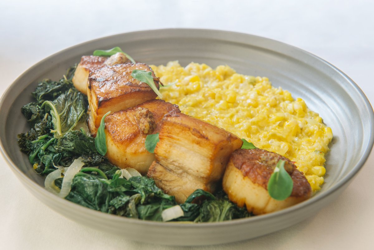 #foodiefriday brings you Pork Belly and Scallop Risotto!