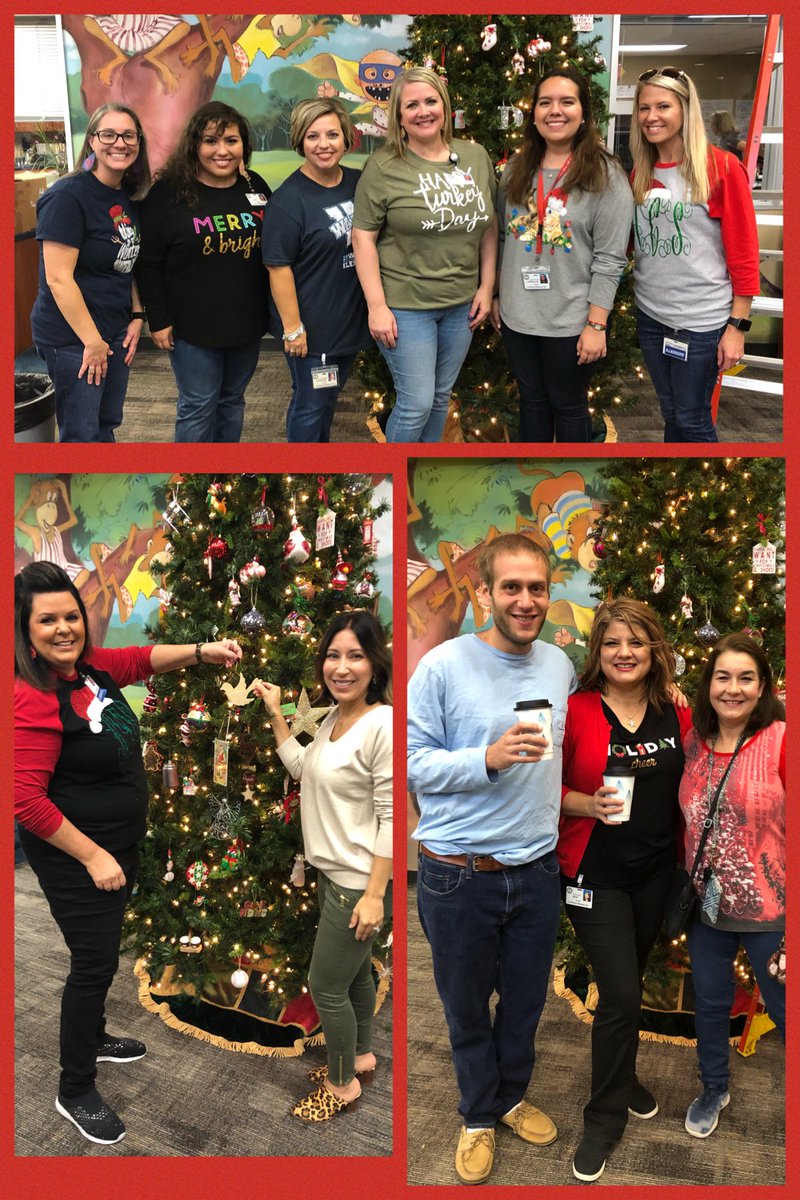Tree trimming fun! 🎄@LoeweCheryl <a href="/AmyCourt5/">Amy Court</a> <a href="/msvalconnelly/">Valerie Connelly</a> <a href="/MrsWorchesik/">Stephanie Worchesik</a> <a href="/MrsCorinaSolis/">Corina Solis</a> #WarnerPRIDE