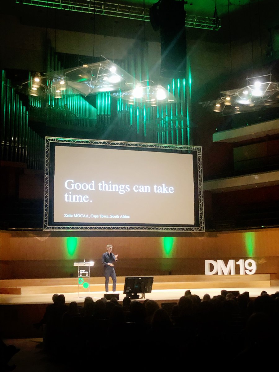 CW_Studio's tweet photo. Good things can take time. Neil Hubbard from @officialheatherwickstudio taking about focusing on human scale, where the heart is and celebrating nooks and crannies… “be precious where it matters” #designmcr #dm2019 https://t.co/06zqcGeHgQ