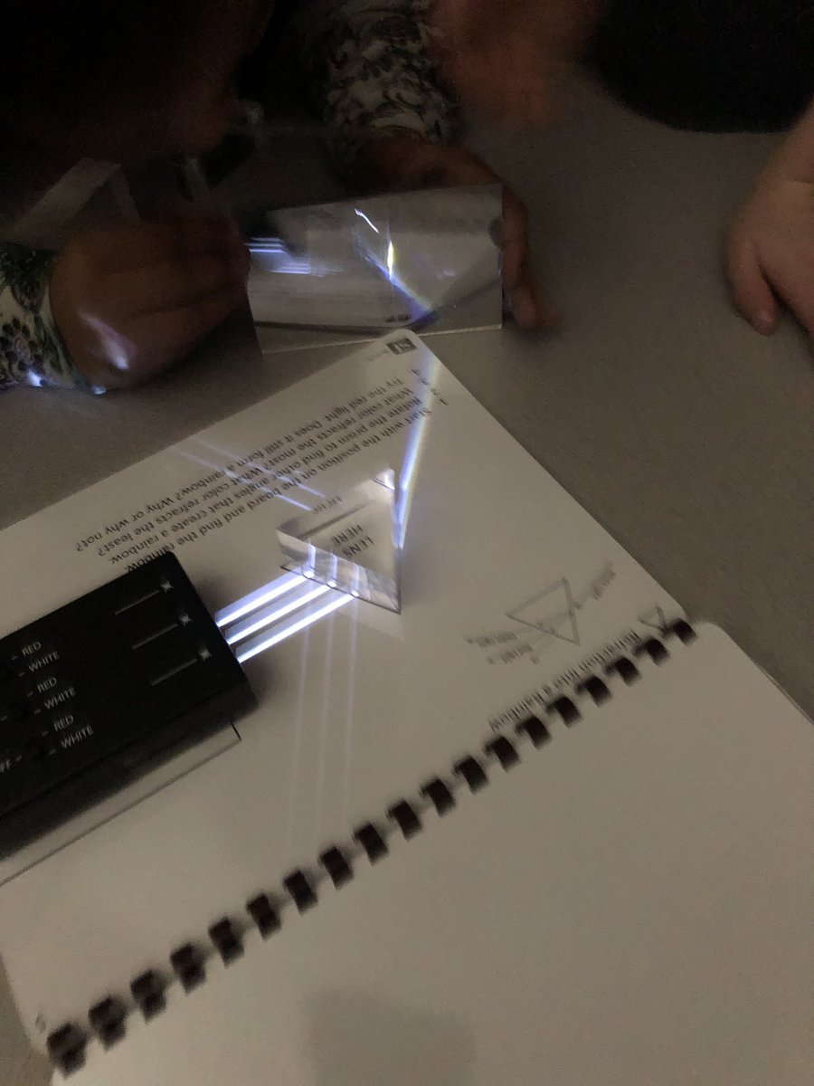 JT_Murdoch's tweet photo. Finishing up the week with our last reflection and refraction kit rotation! #Science #HappyFriday https://t.co/TM0ajftFC8