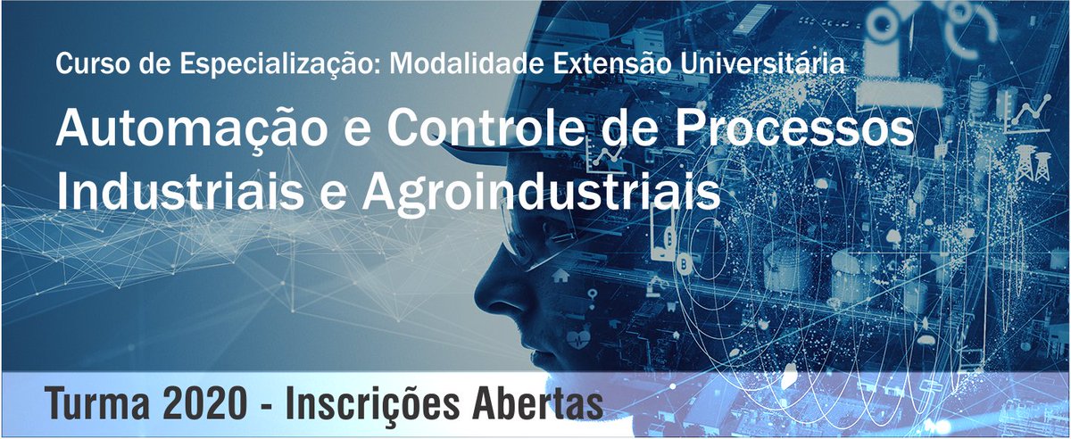 feagri's tweet photo. Especialização em Automação e Controle de Processos Industriais e Agroindustriais 2020

https://t.co/R3lCB9lLSv https://t.co/PQw3EG9A1R