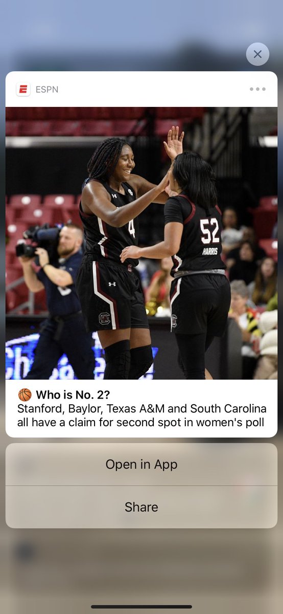 F3Nanochip's tweet photo. LETS GO LADIES!! DONT PLAY AROUND WITH MY LADY GAMECCOKS! @dawnstaley @espn @GamecockWBB #cocksby90 #wellcloseenough #cocksby80tho https://t.co/waVMxpxP5J