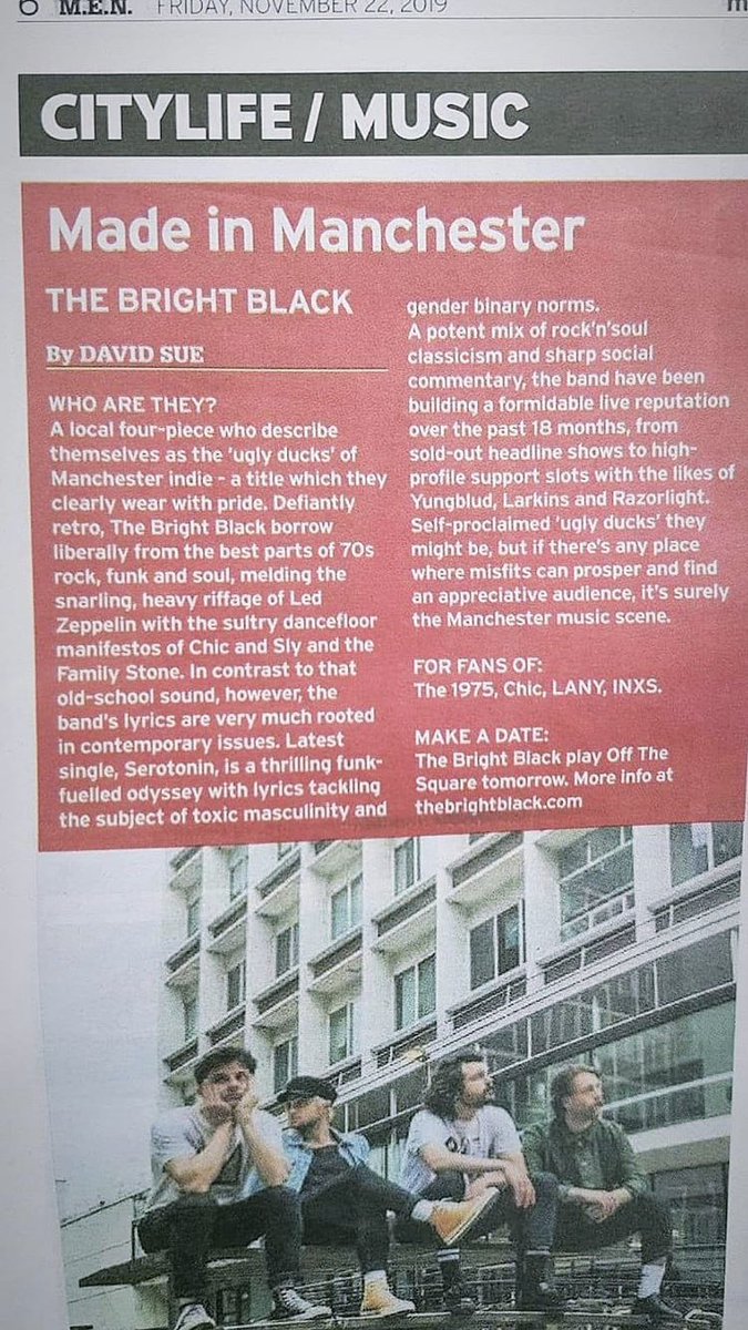 Big love to the <a href="/MENnewsdesk/">Manchester News MEN</a> <a href="/CityLifeManc/">CityLife Manchester</a> for the mention of our headline tomorrow. 

Last few tickets here: skiddle.com/whats-on/Manch…
