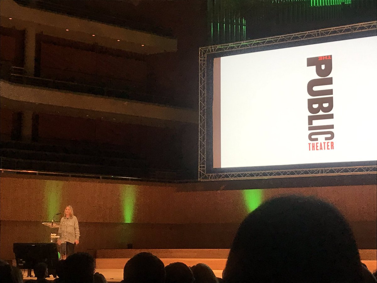 factoryintl's tweet photo. ‘I really wanted to find my own language and I found it in typography’ Paula Scher #DesignMcr #DM19 https://t.co/PdaOuIGbWl