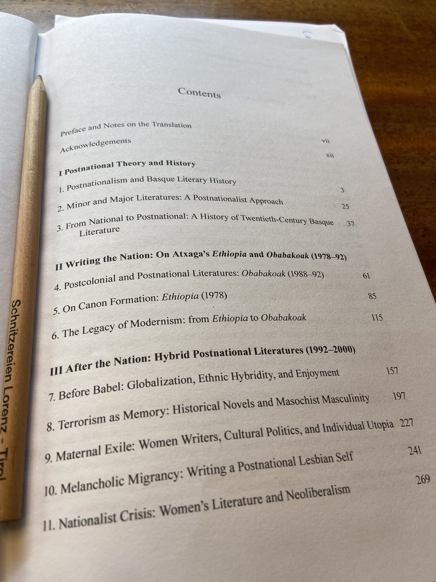 Enlightened reading of <a href="/josebagabilondo/">Joseba Gabilondo</a> Introduction to a Postnational History of Contemporary #Basque Literature (Tamesis, 2019). Fascinating ! Brilliant !