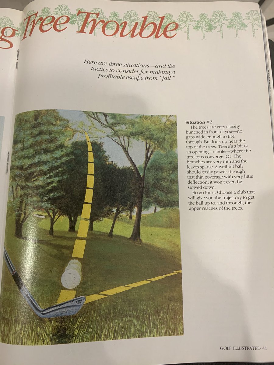 McLeanGolf's tweet photo. Escaping a bad situation. This is a great possibility. Works most of the time. I’ve shown this to many students @BiltmoreHotel @pxg #outoftrouble https://t.co/sgMZUIFT18