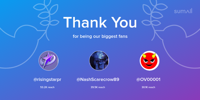 Our biggest fans this week: risingstarpr, NashScarecrow89, OV00001. Thank you! via https://t.co/Ic1sEYJmO8<a href="/tag/iwantclips"class="tags"><span>#iwantclips</span></a>