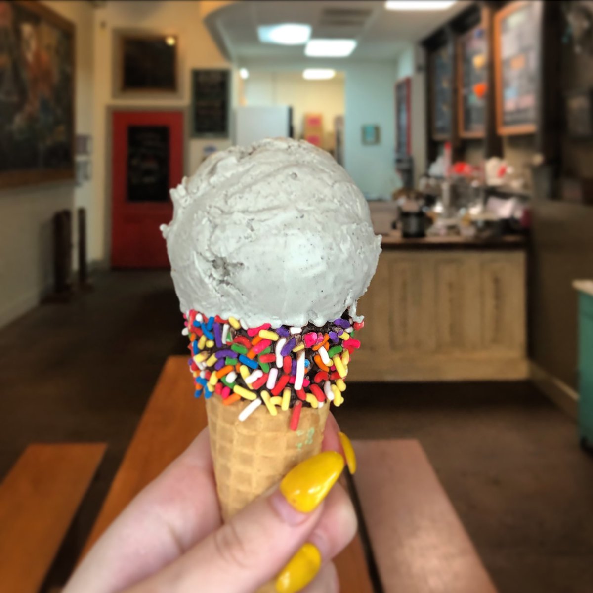 🚨🚨New flavor alert🚨🚨Black Sesame! Very limited! Decatur only! #butterandcream #MeetMeAtTheRedBench #blacksesame #icecream #decatur #foraspecialfriend