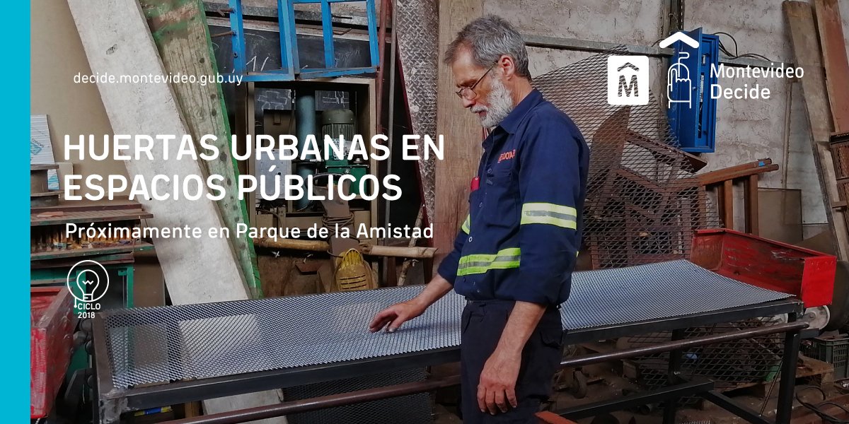MVDParticipa's tweet photo. ¡Muy pronto las huertas urbanas llegarán al Parque de la Amistad! 🥬🌶️🥕
#Idea2018
#MontevideoDecide 🙋🏽♂️🙋🏽♀️ https://t.co/0qj1MREzbz