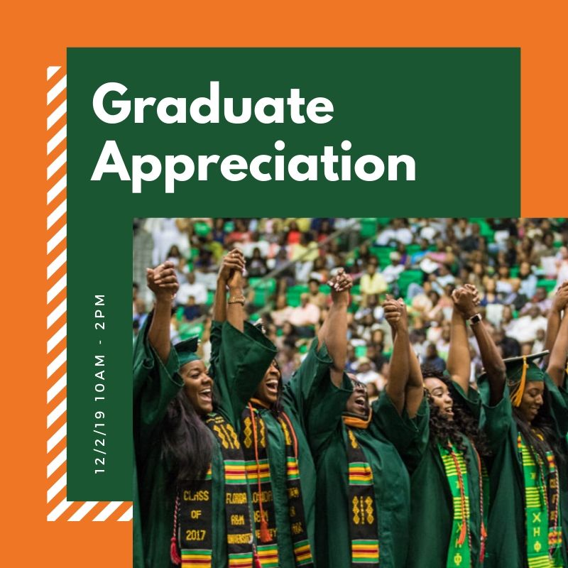 HireARattler_'s tweet image. We LOVE 💚🧡 our graduates and December 2nd is the day we appreciate you! Stop by our table from 10 am - 2 pm to enter a raffle to win some #FAMU swag! #FAMU19