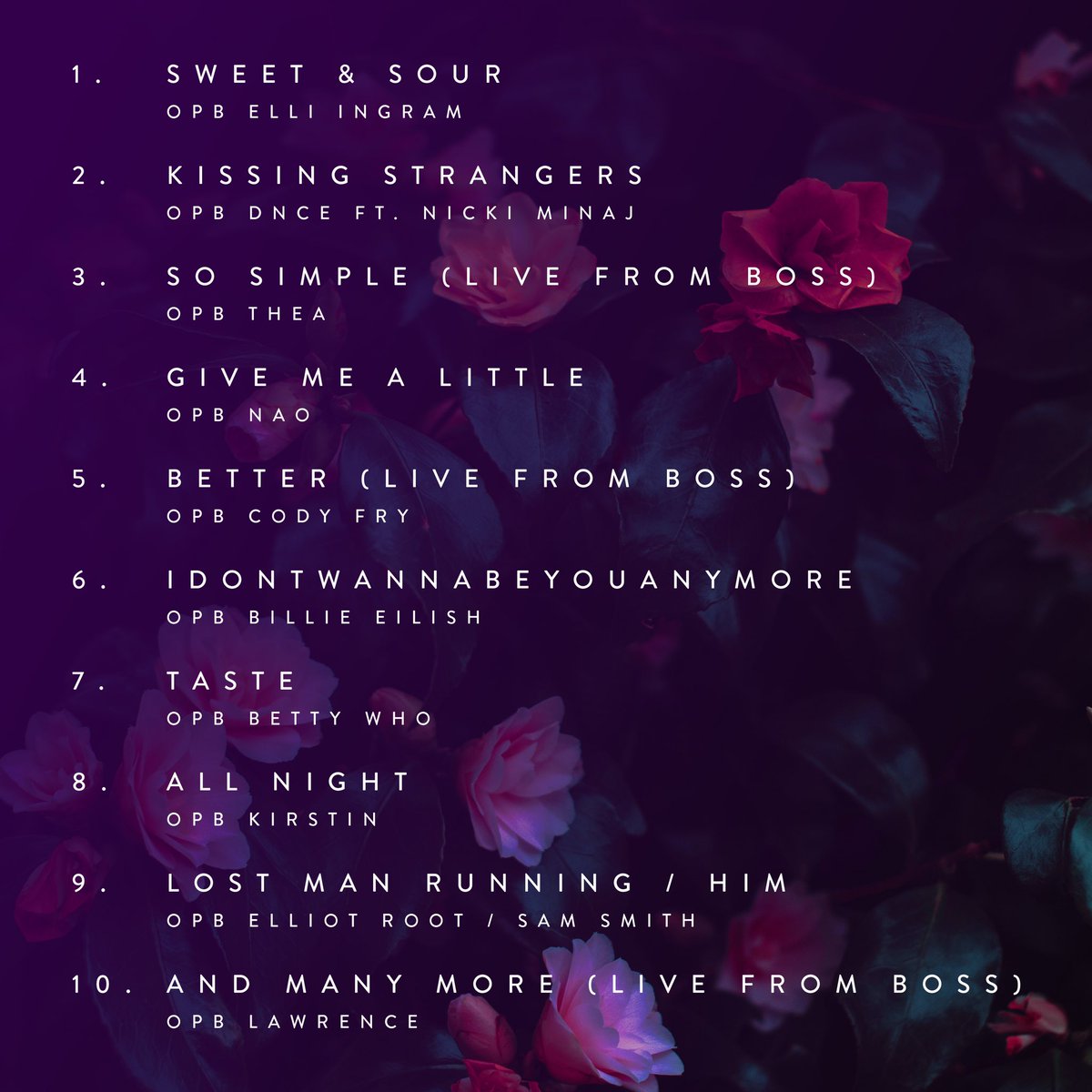 OFFICIAL BLOSSOM TRACK LIST REVEAL

The digital release of our debut full-length studio album, Blossom, is right around the corner! Stay tuned for teasers &amp; the official release date!