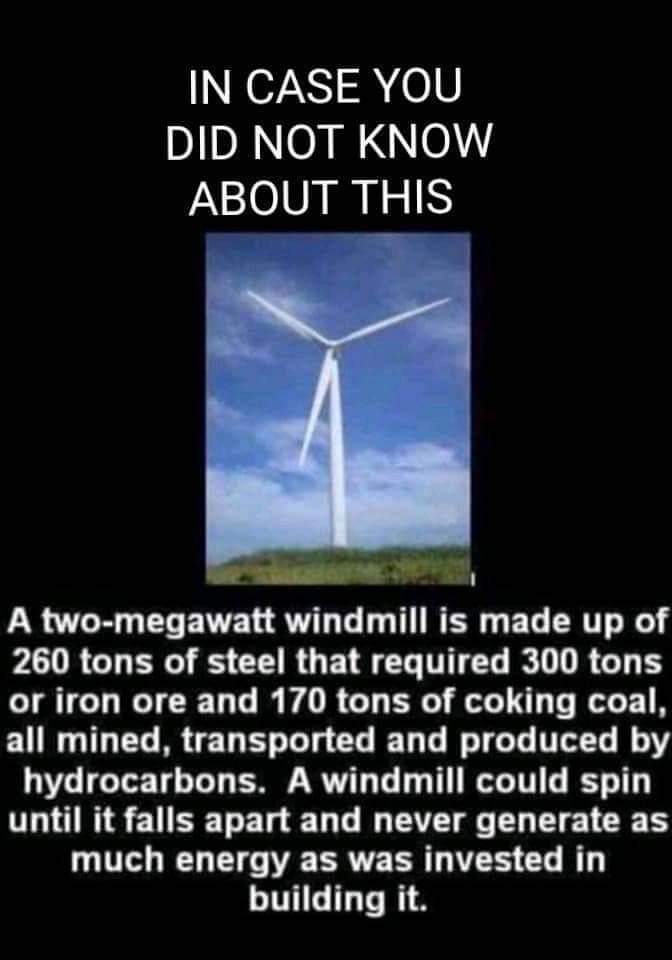ianjgarnier's tweet image. It's not just solar panels...
Not only are the massive windmill blades NOT recyclable,👇👇