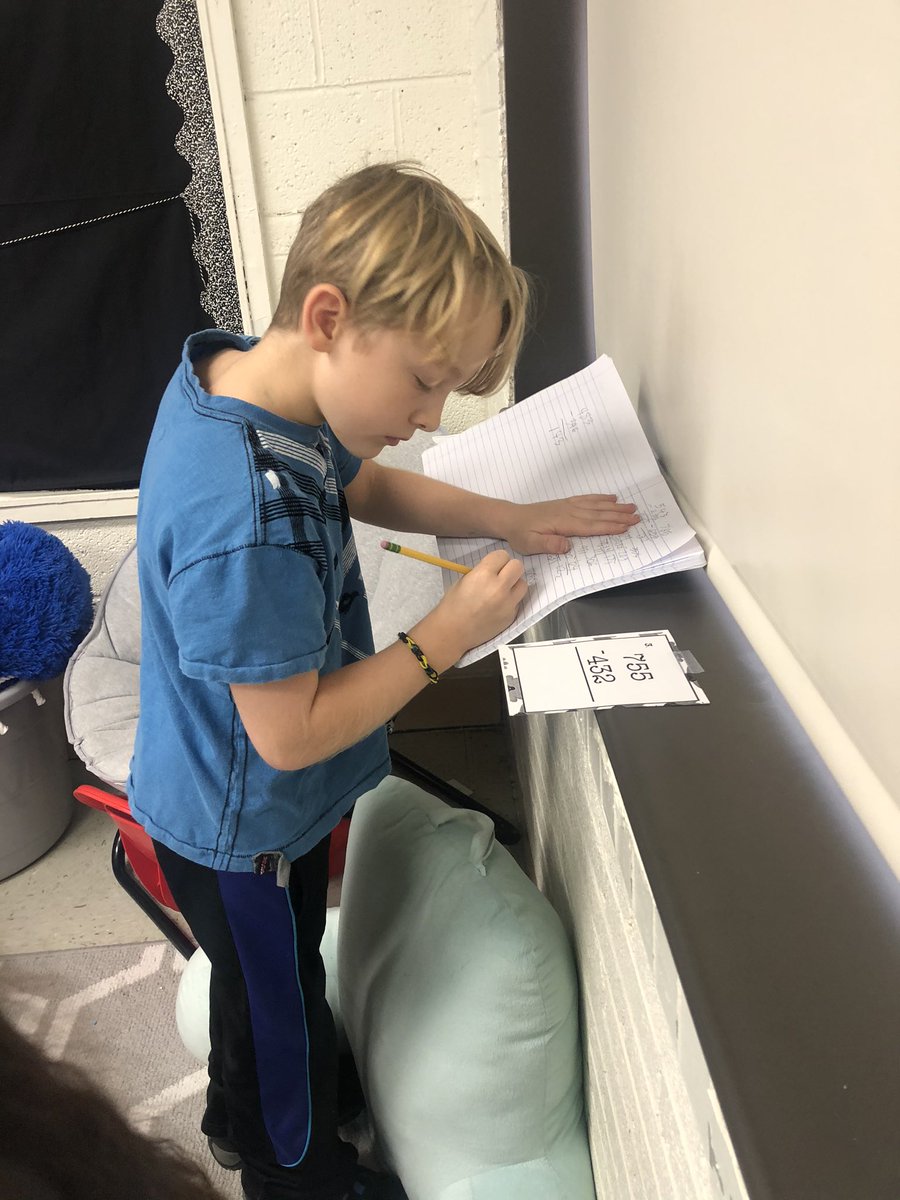 MissA3rd's tweet photo. A colleague that is always sharing ideas with me is Tina Morris!! She gave me an idea to do a scavenger hunt in math (maybe not groundbreaking to some but it was to me!) the kids LOVED it and so did I. Great way to practice 3 digit subtraction. #wolfpackgrateful @western161 https://t.co/5N8EMqpqbu