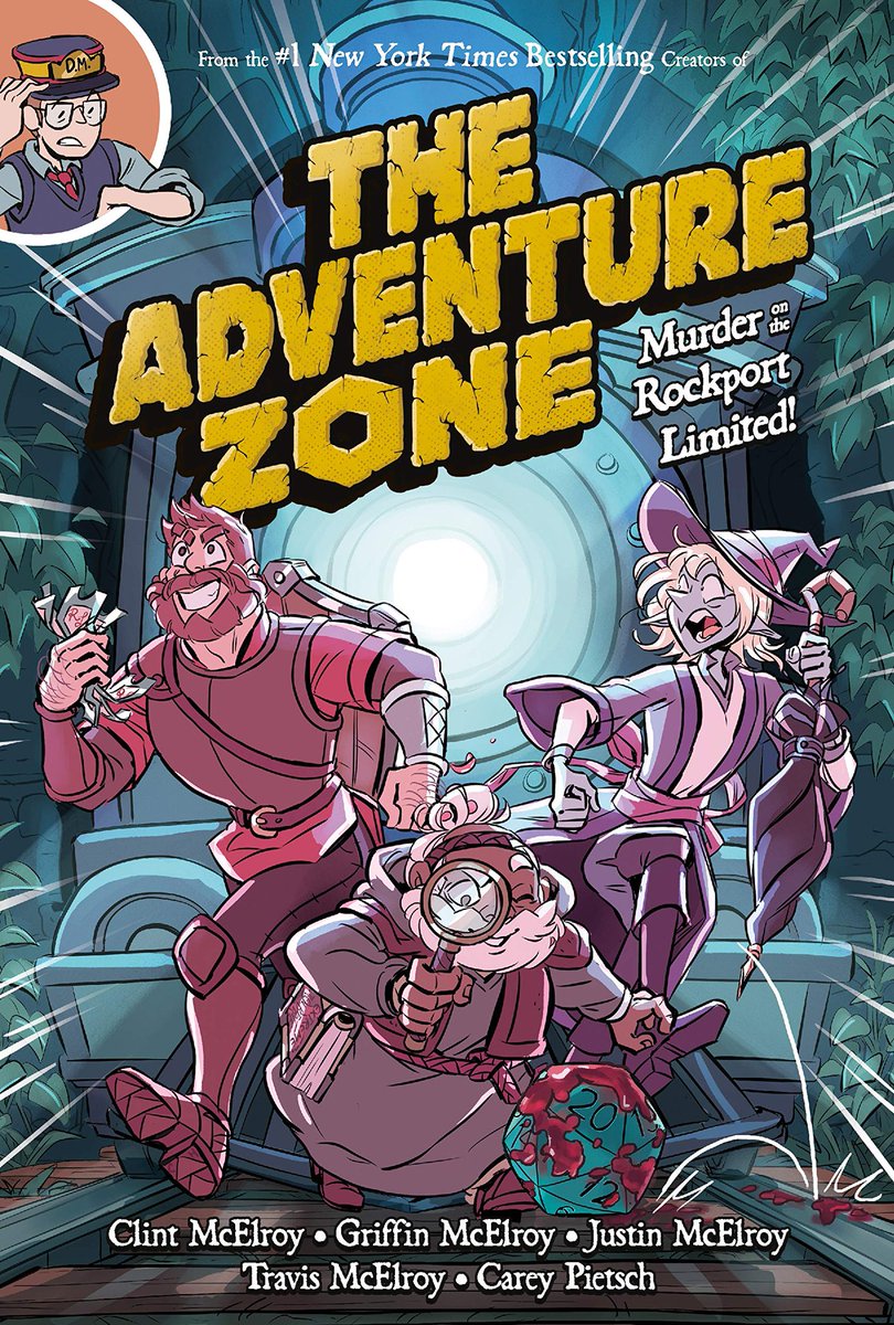 60. THE ADVENTURE ZONE: HERE THERE BE GERBLINS!and MURDER ON THE ROCKPORT LIMITED!By  @DocCurm,  @griffinmcelroy,  @JustinMcElroy,  @travismcelroy,  @careydraws,  @whoatess,  @megthebrennan and  @niki_smith An absolute must for TAZ fans and those who want a fun D&D adventure