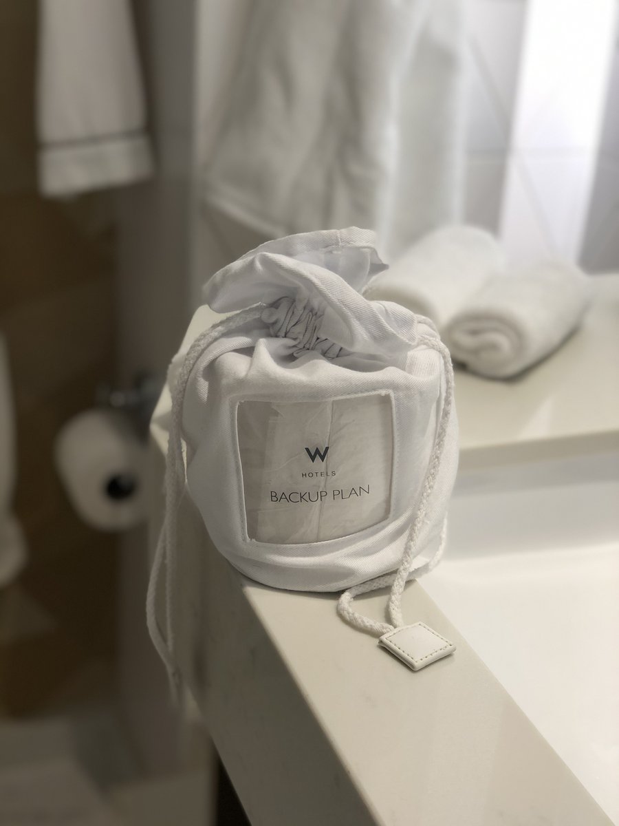 PinchMagic's tweet image. Dear W Hotel: While we (really) appreciate the TLC with which you delicately wrapped a ‘backup’ roll of TP for us, we’re all set! 🤏😉🏆💩🙌  Love, Pinch Magic Fiber
.
.
.
#PlanA #FiberPlan #CallPinchInsteadOfBackup #PinchUpPlan #Travel #TravelHacks