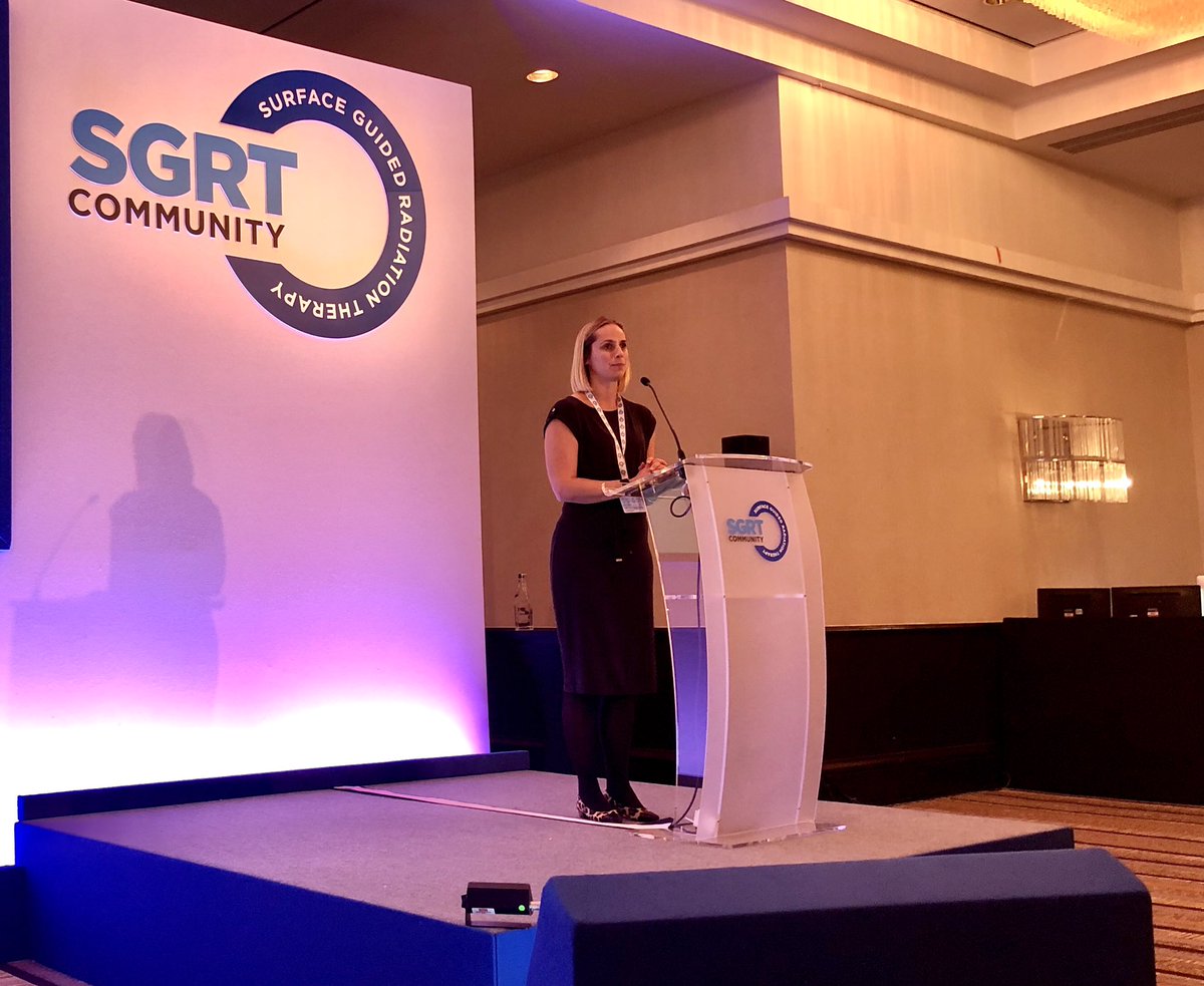 Menna Creed of <a href="/VisionRTLtd/">Vision RT</a> closing an informative and inspiring day of presentations and workshops <a href="/SGRTCommunity/">SGRT Community</a> #SGRT2019 #London - take home messages include: loose the tattoos and open up the masks in #radiationtherapy