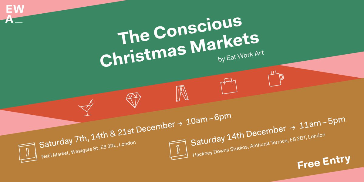 Netil Market E8 (@netilmarket) on Twitter photo Eat Work Art is running a Conscious Christmas Markets series across <a href="/HackneyDStudios/">HackneyDownsStudios</a> & <a href="/netilmarket/">Netil Market E8</a> this December 🎄🎁
Expect ethically made gifts by independent traders, a #vegan feast curated by <a href="/FatGayVegan/">fat gay vegan</a> , festive drinks, music & more.
FREE ENTRY. ow.ly/e0FD30pVzEx Eat Work Art is running a Conscious Christmas Markets series across <a href="/HackneyDStudios/">HackneyDownsStudios</a> & <a href="/netilmarket/">Netil Market E8</a> this December 🎄🎁
Expect ethically made gifts by independent traders, a #vegan feast curated by <a href="/FatGayVegan/">fat gay vegan</a> , festive drinks, music & more.
FREE ENTRY. ow.ly/e0FD30pVzEx