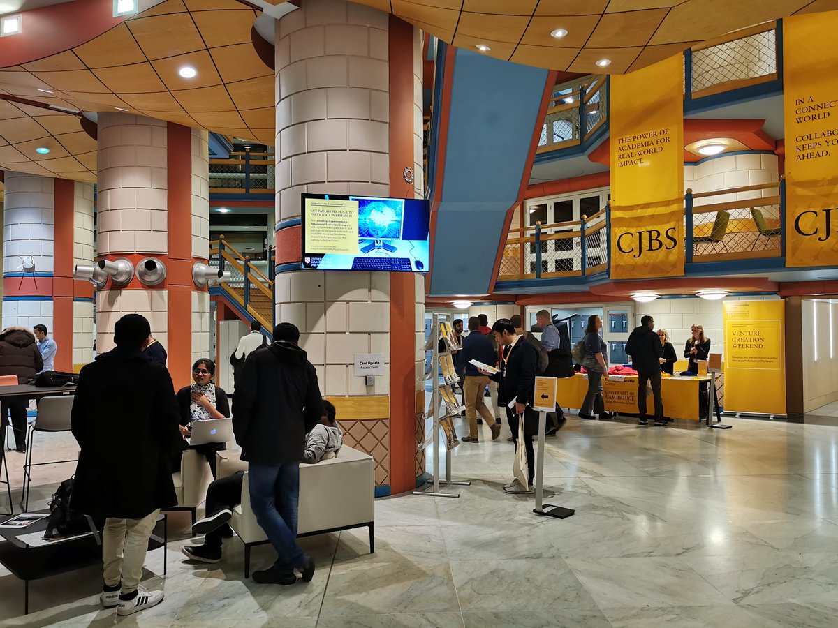 CJBS_VCW's tweet photo. Venture Creation Weekend #CamVCW on #SmartTech & #Education is kicking off @CJBS_EC @CambridgeJBS #IoT #sensors #BigData #learning #simulation #tech #startup #entrepreneurship @SensorCDT @opdacam @EPOCambridge @Cambridge_Uni @santanderuk #SHAPEEducation https://t.co/bMPK0JrsEi