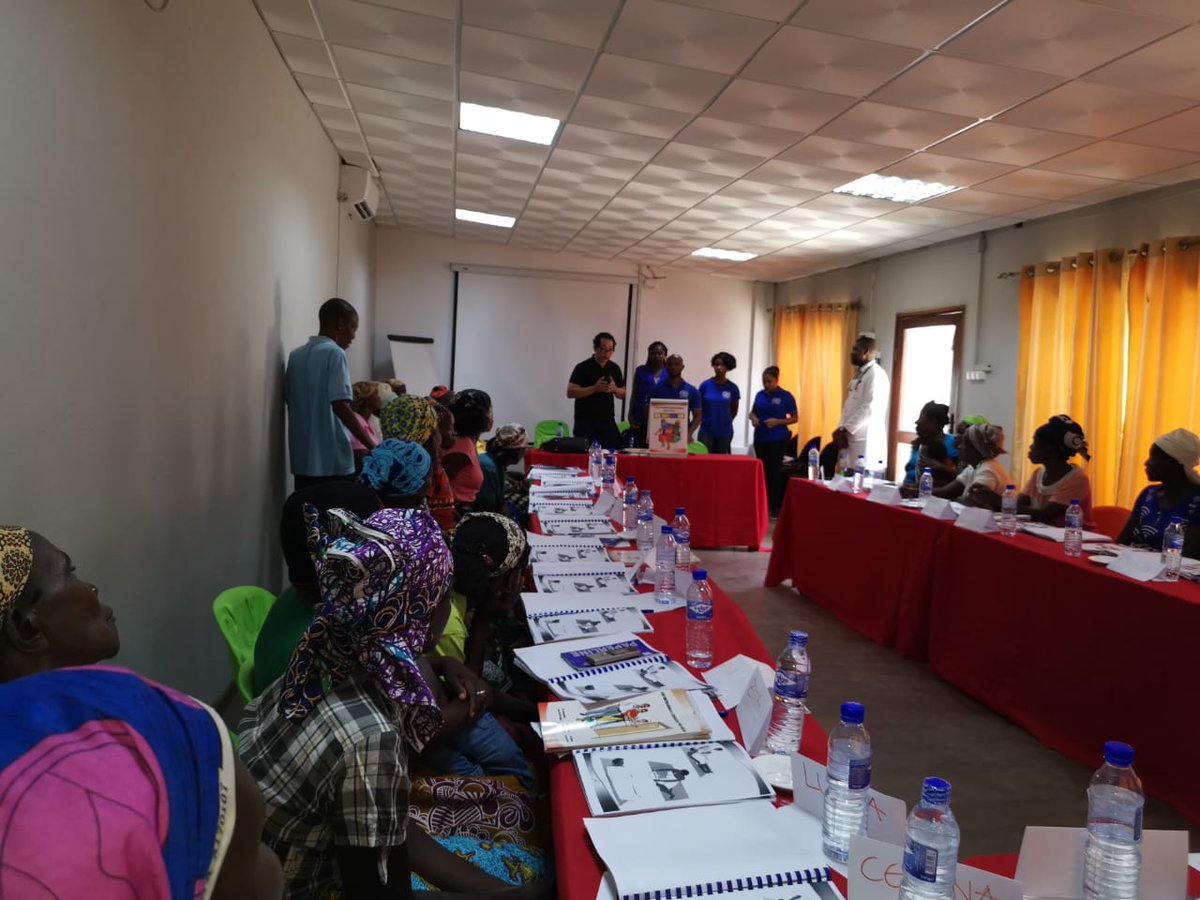 IOM_Mozambique's tweet photo. To enhance follow up for pregnant women in
#CycloneIdai resettlement sites in #Nhamatanda, #Mozambique, 36 traditional birth attendants received 3 days training, provided by IOM #Health Unit, District + Provincial Health Directorates, organized with #CCCM, supported by @theOFDA https://t.co/TMT2ROmbyr