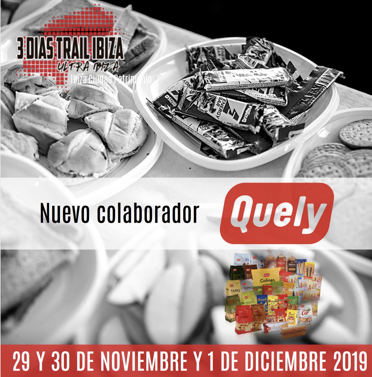 3diasTrailIbiza's tweet photo. Nuevo colaborador  en esta edición de #3DTI2019 para que los #avituallamientos sean 🔝🔝🔝 😋😋😋
@galletas_quely  Gracias¡¡¡
#UTMB #ibiz #ultraCxM  #ultrarunners #runandtravel #loverun #runners #maratontrail #mediumtrail #NosvemosenlaMeta #UnaMetaUnSueño #CarrerasPorMontaña https://t.co/1AtyUy1EJF