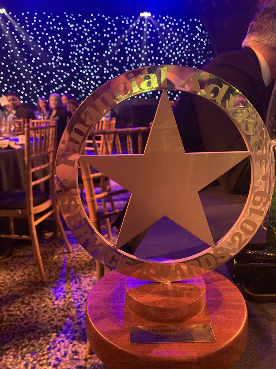 _CharlesStanley's tweet photo. 🎉 We are delighted to announce that Charles Stanley was awarded 5 stars in the #Investments category at the #Financial #Adviser #Service #Awards yesterday! 🎉 A big thank you to everyone who voted for us, we really appreciate it.
@FTAdviser #FASA2019 https://t.co/7xCsiJrOYt