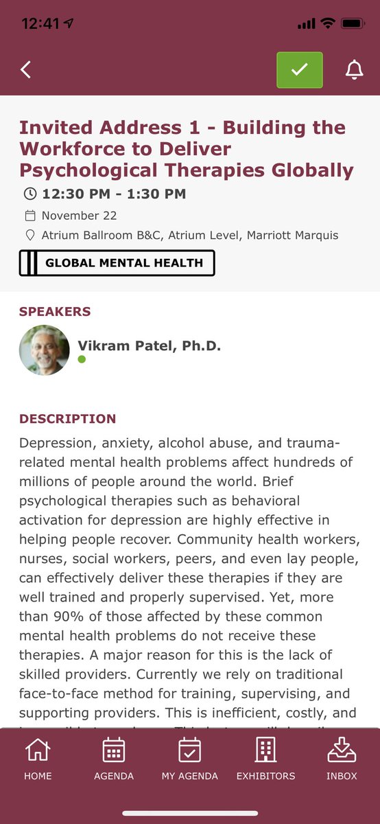 “Every country is a developing country when it comes to mental health.” Vikram patel. #ABCT2019 <a href="/ABCTNOW/">Association for Behavioral and Cognitive Therapies</a> <a href="/dis_sig/">DIS-SIG</a> #abct2019challenge
