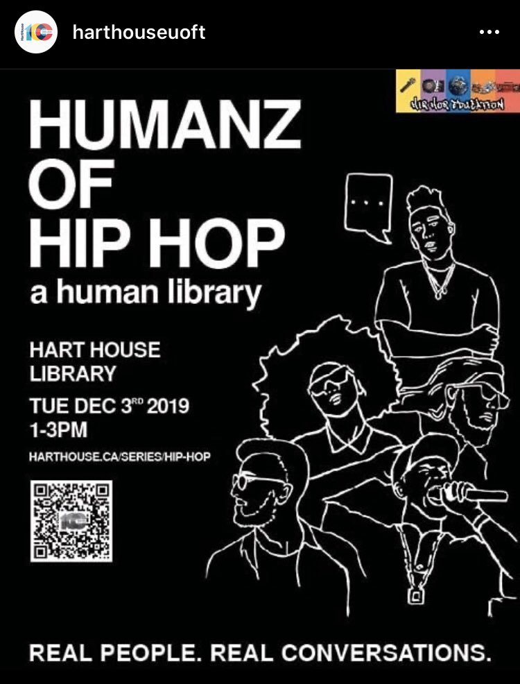 pHoenix Pagliacci (@itsmepagliacci) on Twitter photo I’m really excited to be part of <a href="/harthouseuoft/">Hart House</a> ‘s Hip Hop Human Library on December 3rd! Join myself, <a href="/iDirectorX/">JulienChristianLutz pka DirectorX</a>, <a href="/therealEternia/">Eternia</a>, @noyzhiphop and many more as we turn the pages on what makes this culture so great!! Get tickets here: harthouse.ca/events/humanz-… I’m really excited to be part of <a href="/harthouseuoft/">Hart House</a> ‘s Hip Hop Human Library on December 3rd! Join myself, <a href="/iDirectorX/">JulienChristianLutz pka DirectorX</a>, <a href="/therealEternia/">Eternia</a>, @noyzhiphop and many more as we turn the pages on what makes this culture so great!! Get tickets here: harthouse.ca/events/humanz-…